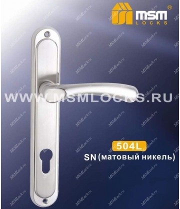 Ручка на планке MSM 504 L Матовый никель (SN)