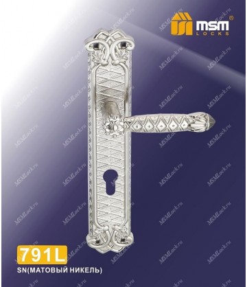 Ручка на планке MSM 791L Матовый никель (SN)