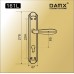 Ручка на планке MSM DAMX 161L Матовый никель / Хром (SN/CP)