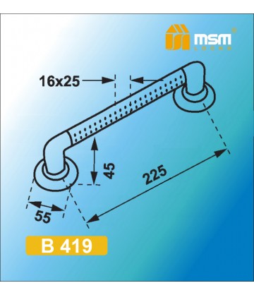 Ручка скоба B419 Полированная латунь / Матовая латунь (PB/SB)