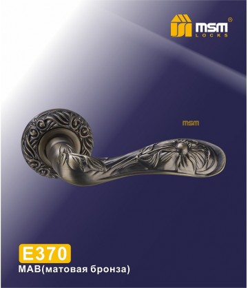 Ручка MSM на розетке E370 матовая бронза mab