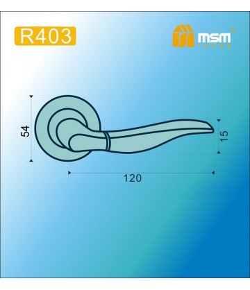 Ручки MSM R403 Полированная латунь / Матовая латунь (PB/SB)