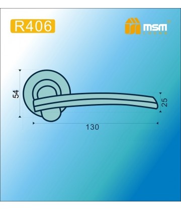 Ручки MSM R406 Матовая латунь / Хром (SB/CP)