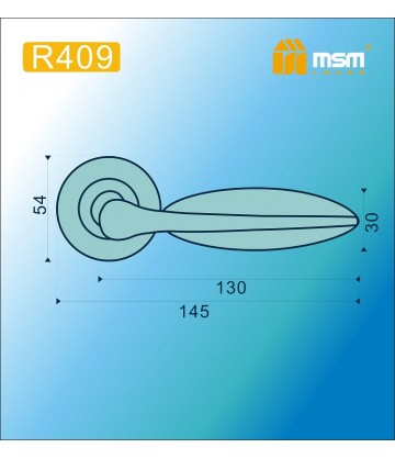 Ручки MSM R409 Полированная латунь / Хром (PB/CP)