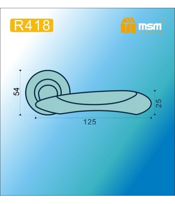 Ручка MSM R418 Бронза / Полированная латунь (AB/PB)