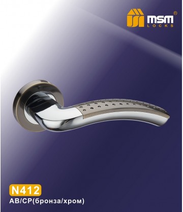 Ручки MSM N412 Бронза / Хром (AB/CP)