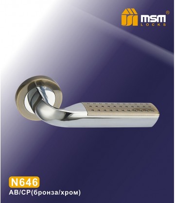 Ручки MSM N646 Бронза / Хром (AB/CP)