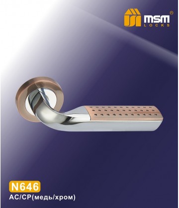Ручки MSM N646 Медь / Хром (AC/CP)