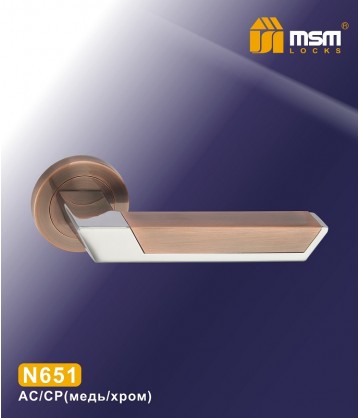 Ручки MSM N651 Медь / Хром (AC/CP)