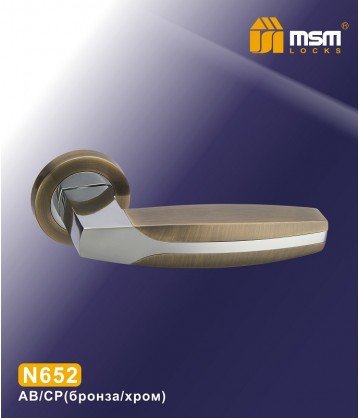 Ручки MSM N652 Бронза / Хром (AB/CP)