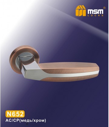 Ручки MSM N652 Медь / Хром (AC/CP)