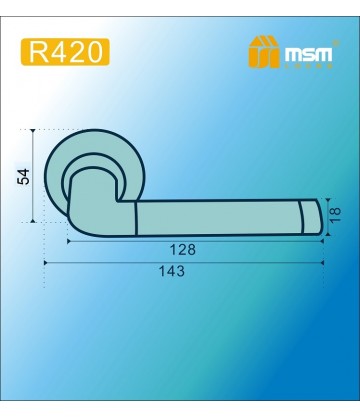 Ручка MSM R420 Бронза / Хром (AB/CP)
