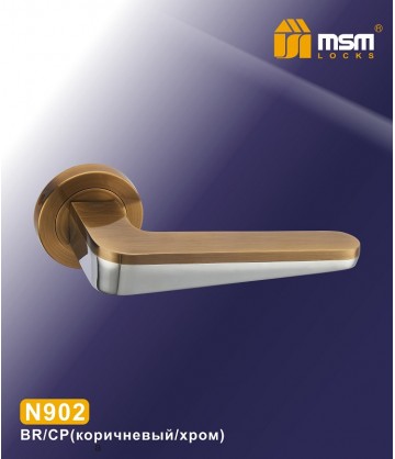 Ручки MSM N902 Коричневый / Хром (BR/CP)