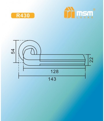 Ручка MSM R430 Бронза / Хром (AB/CP)