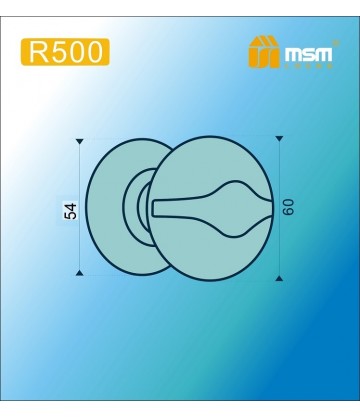 Ручка MSM R500A, разъемная Полированная латунь / Хром (PB/CP)