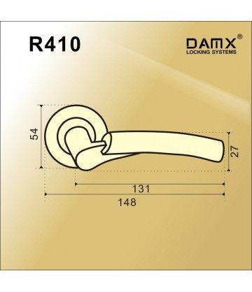Ручки MSM DAMX R410 Медь / Хром (AC/CP)