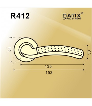 Ручки MSM DAMX R412 Полированная латунь (PB)