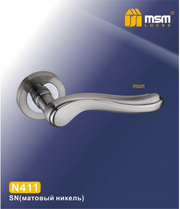 Ручка MSM на розетке N411 Матовый никель / Хром (SN/CP)