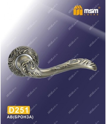 Ручка MSM на розетке D251 Бронза (AB)