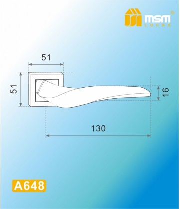 Ручка на розетке MSM A648 тёмный матовый никель BSN