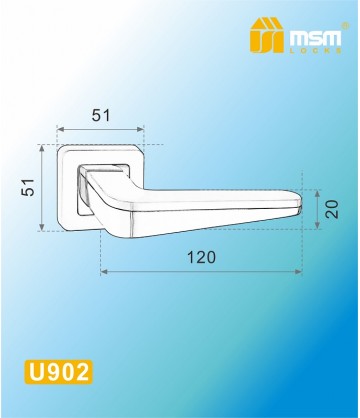 Ручка MSM U902 матовая бронза / графит (MAB/GR)