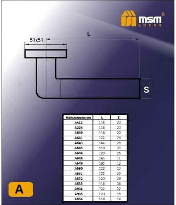 Ручка на розетке MSM A653 Бронза (AB)