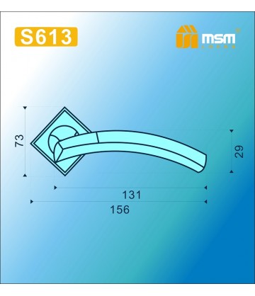 Ручка на розетке S613 Матовый никель / Хром (SN/CP)
