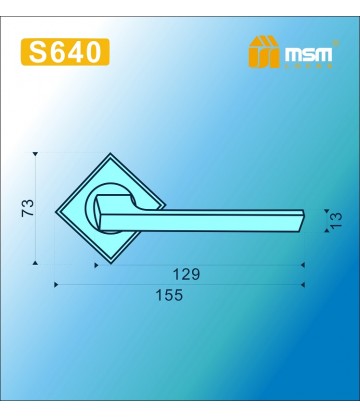 Ручка на розетке S640 Матовая латунь1 / Полированная латунь1 (SB1/PB1)