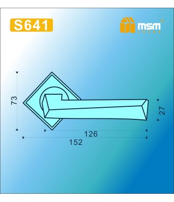 Ручка на розетке S641 Матовая латунь1 / Полированная латунь1 (SB1/PB1)