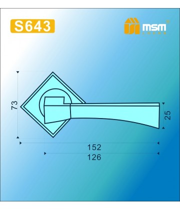 Ручки MSM S643 Матовая латунь1 / Полированная латунь1 (SB1/PB1)