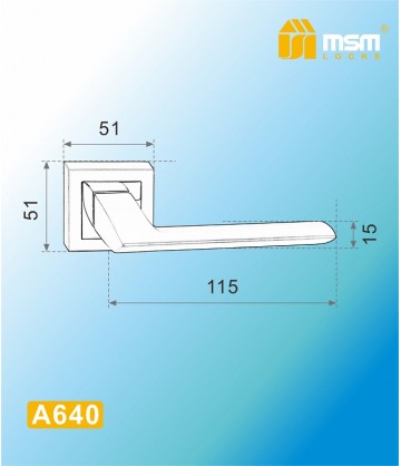 Ручка на розетке MSM A640 AB