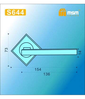 Ручки MSM S644 Матовый никель / Хром (SN/CP)