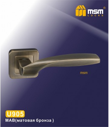 Ручка на розетке MSM U905 матовая бронза mab