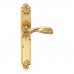 Ручка дверная на длинной планке ARCHIE GENESIS FLOR S. GOLD PS матовое золото