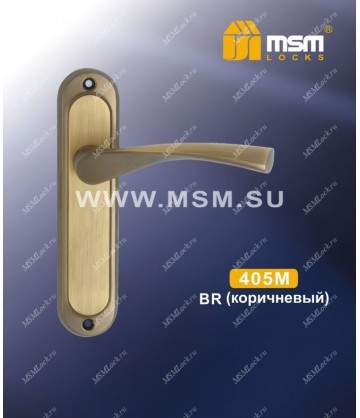 Ручка на планке MSM 405 М Матовый коричневый (MBR)