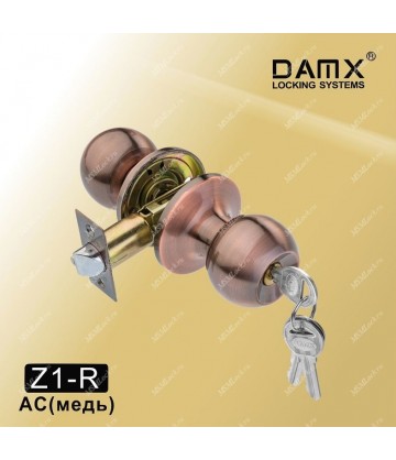 Ручка MSM защелка (шариковая) DAMX Z1 Медь (AC) Входная (R)