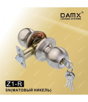 Ручка MSM защелка (шариковая) DAMX Z1 Матовый никель (SN) Входная ®