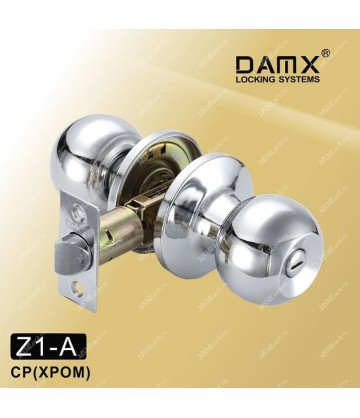 Ручка MSM защелка (шариковая) DAMX Z1 хром (СP) Сантехническая (A)