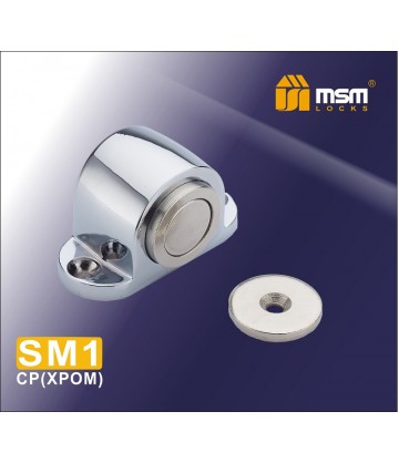 Напольный магнитный упор SM1 хром