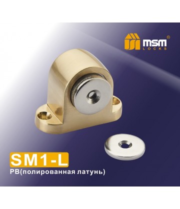 Напольный магнитный упор SM1-L золото
