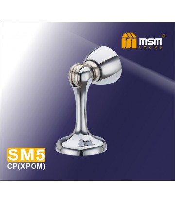 Напольный (настенный) Магнитный упор SM5 хром