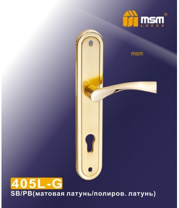 Ручки на планке MSM 405L-G Матовая латунь (SB)