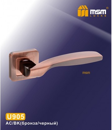 Ручка на розетке MSM U905 Медь / Черный (AC/BK)
